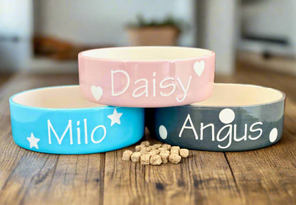 Personalised Straight Sided Polka Bowl