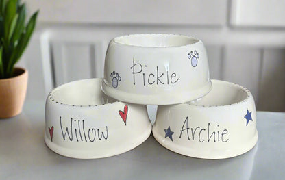 Personalised Slanted Whimsical bowl