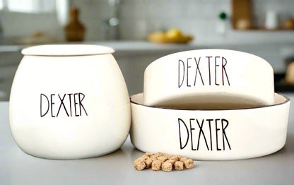 Personalised Straight sided Skinny Treat Jar set