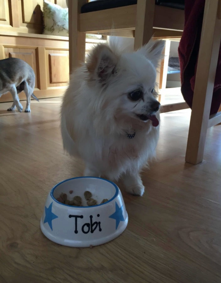 Personalised Slanted Star Print Bowl