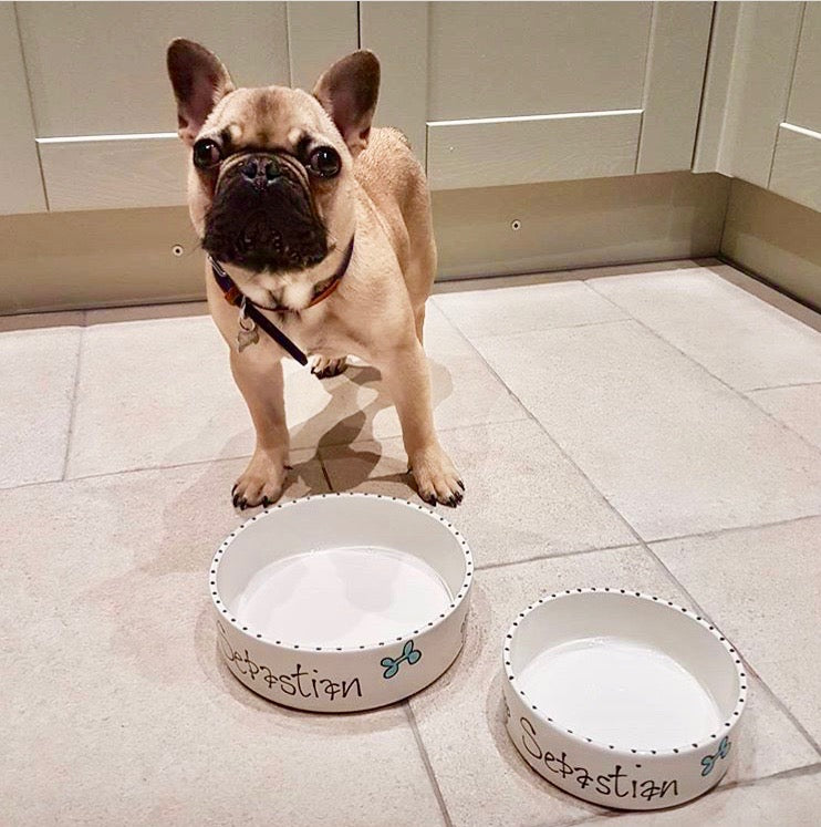 Personalised Straight sided Whimsical 2 bowl set