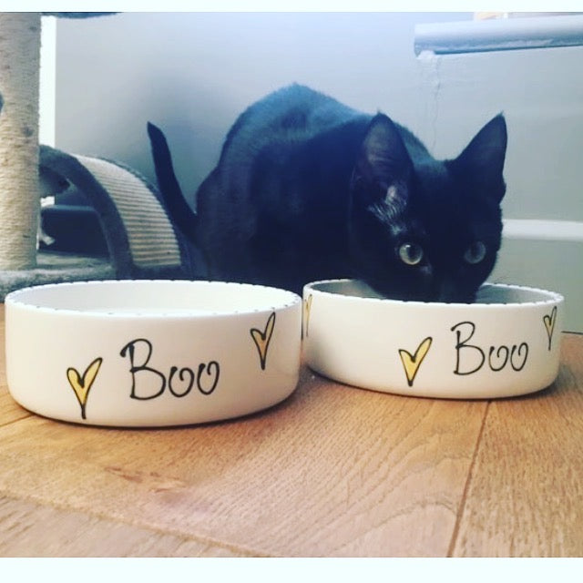 Personalised Straight sided Whimsical 2 bowl set