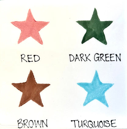 Personalised Straight sided Star Print design Treat Jar set