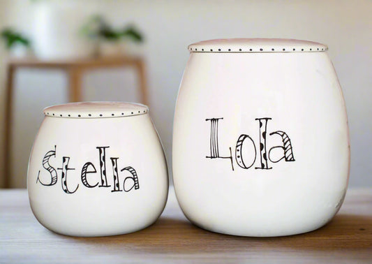 Personalised Treat Jar Doodle Font Design