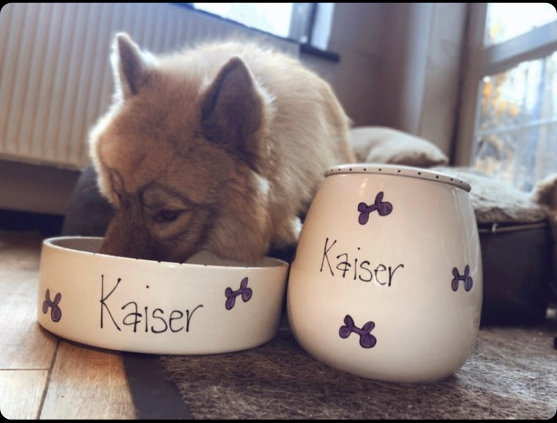 Personalised Straight sided Whimsical Treat jar set