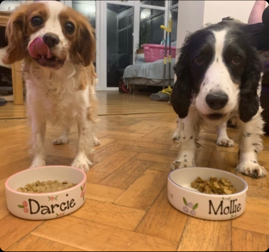 Personalised Straight Sided  Spotty Bowl
