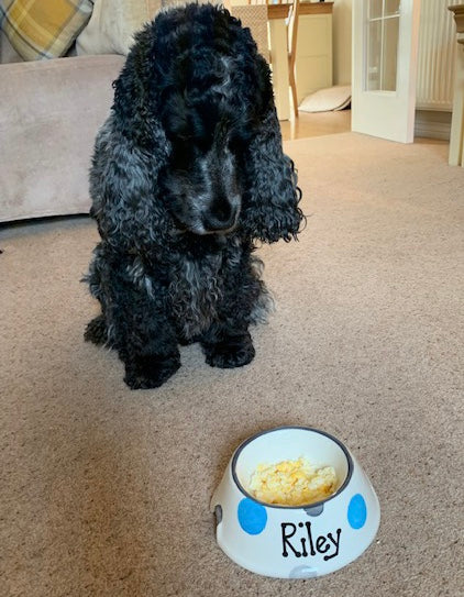 Personalised Slanted Spotty Bowl