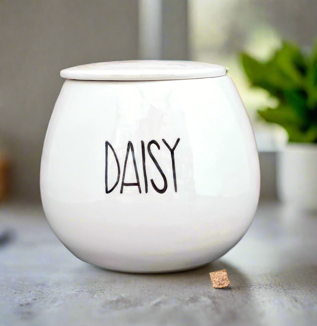 Personalised Treat Jar Skinny Font Design