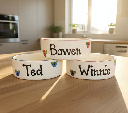 Personalised Straight Sided Poppy bowl