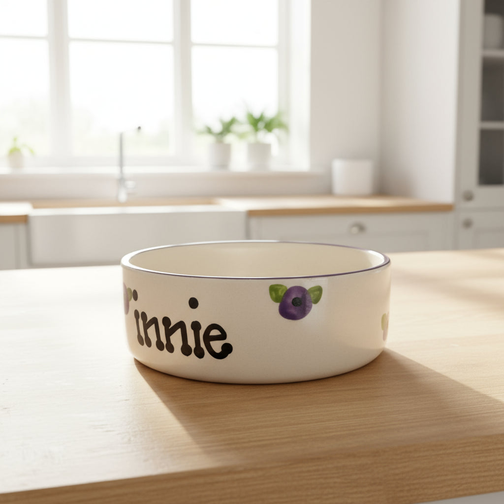 Personalised Straight Sided Poppy bowl