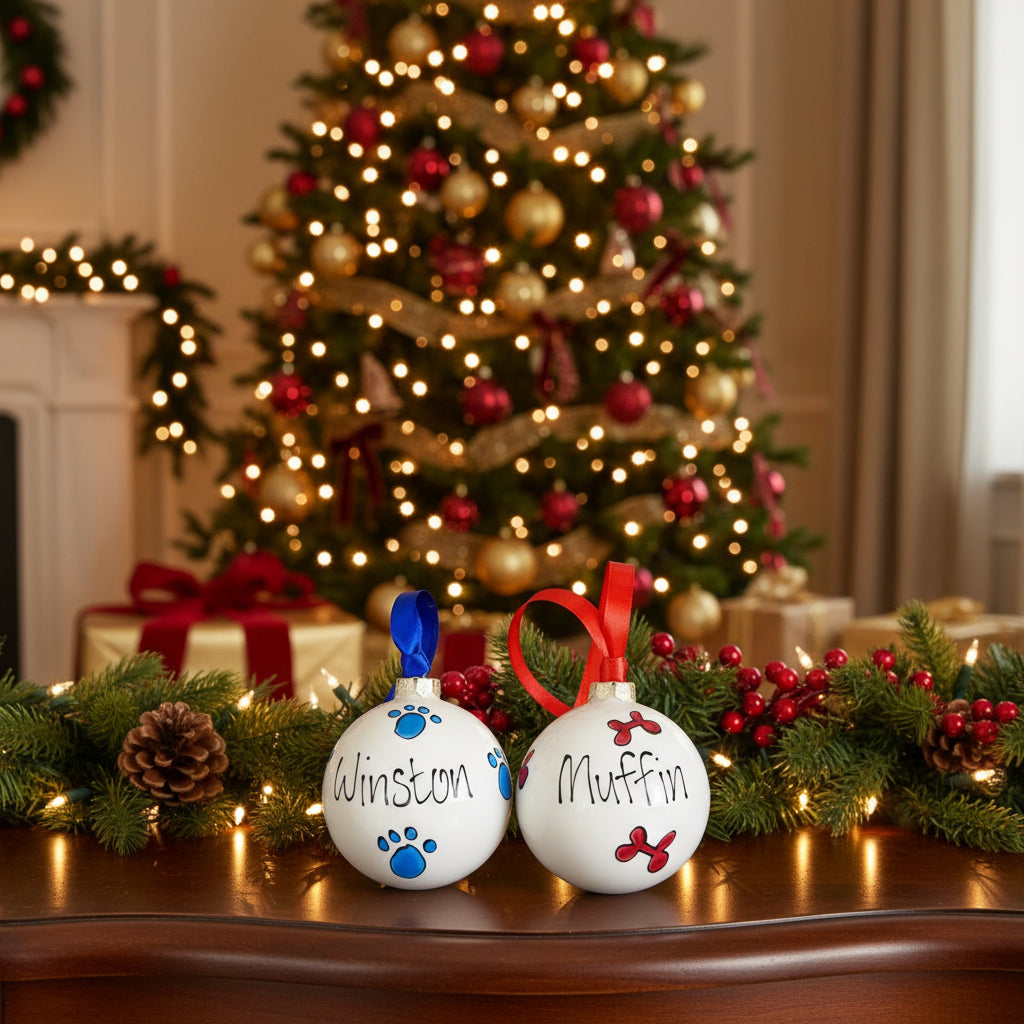 Personalised Ceramic Christmas Bauble