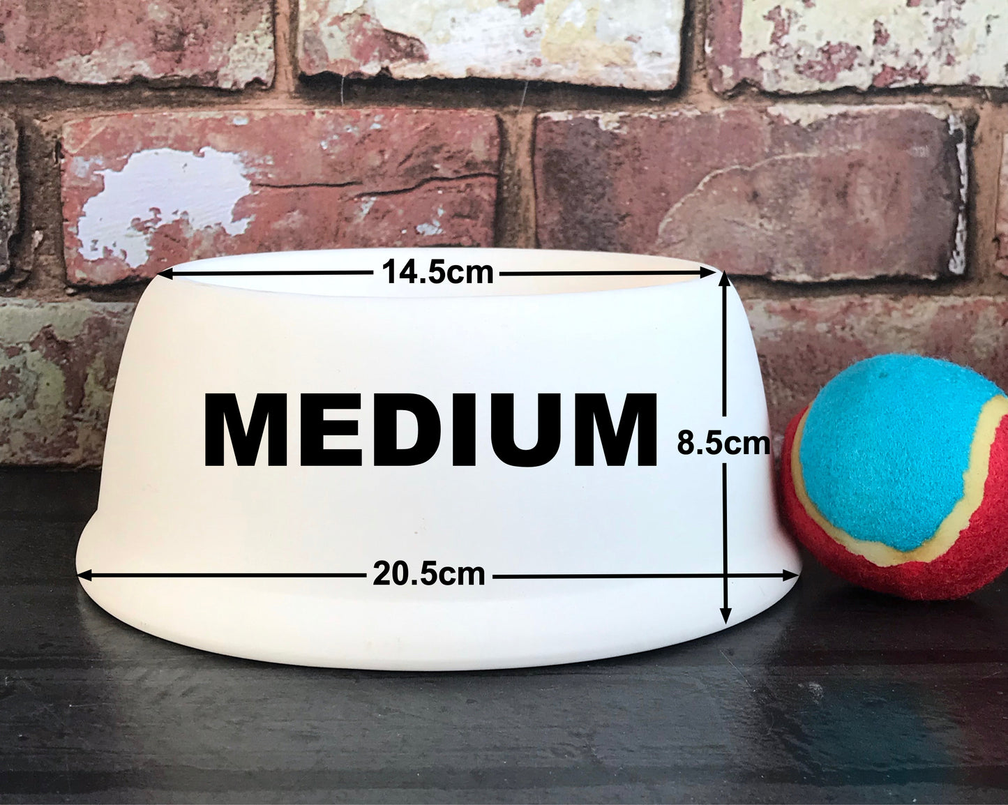 Personalised Slanted Polka Dot bowl and polka mat set