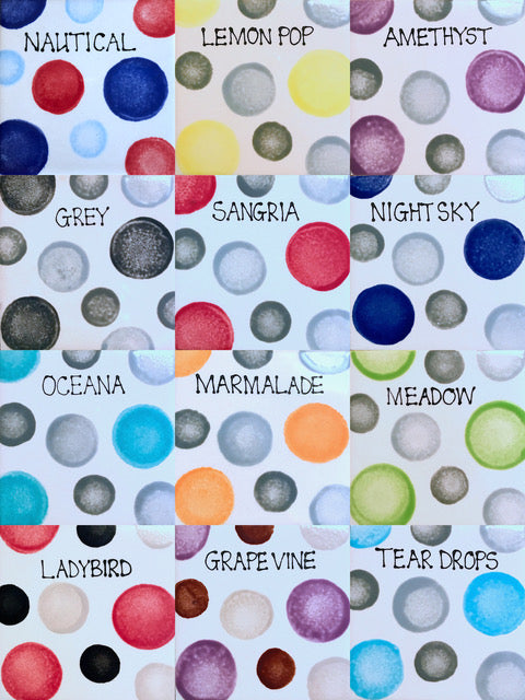 Personalised Straight sided Spotty Design Treat Jar set