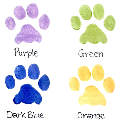 Personalised Straight sided Paw Print design Treat Jar set