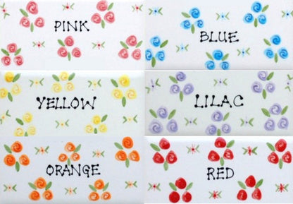 Personalised Treat Jar Roses Design