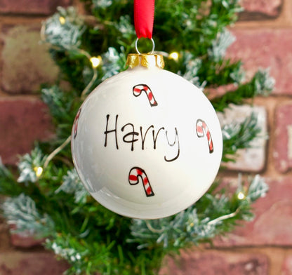 Personalised Ceramic Christmas Bauble