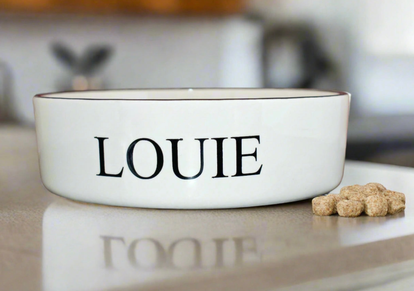 Personalised Straight Sided Classic Font bowl