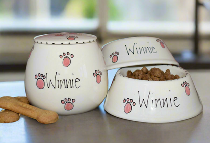 Personalised Slanted Whimsical Treat jar set