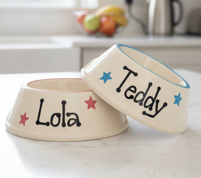 Personalised Slanted polka star Bowl