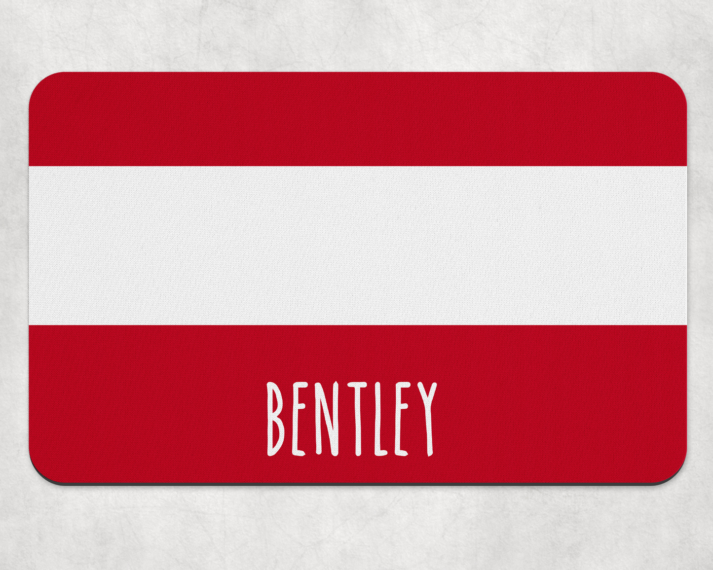 Personalised Pet Bowl Mat Flag Design