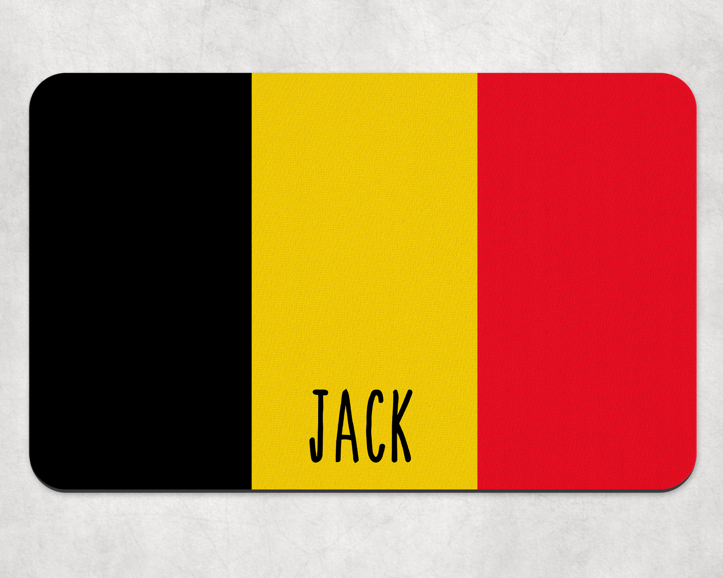 Personalised Pet Bowl Mat Flag Design
