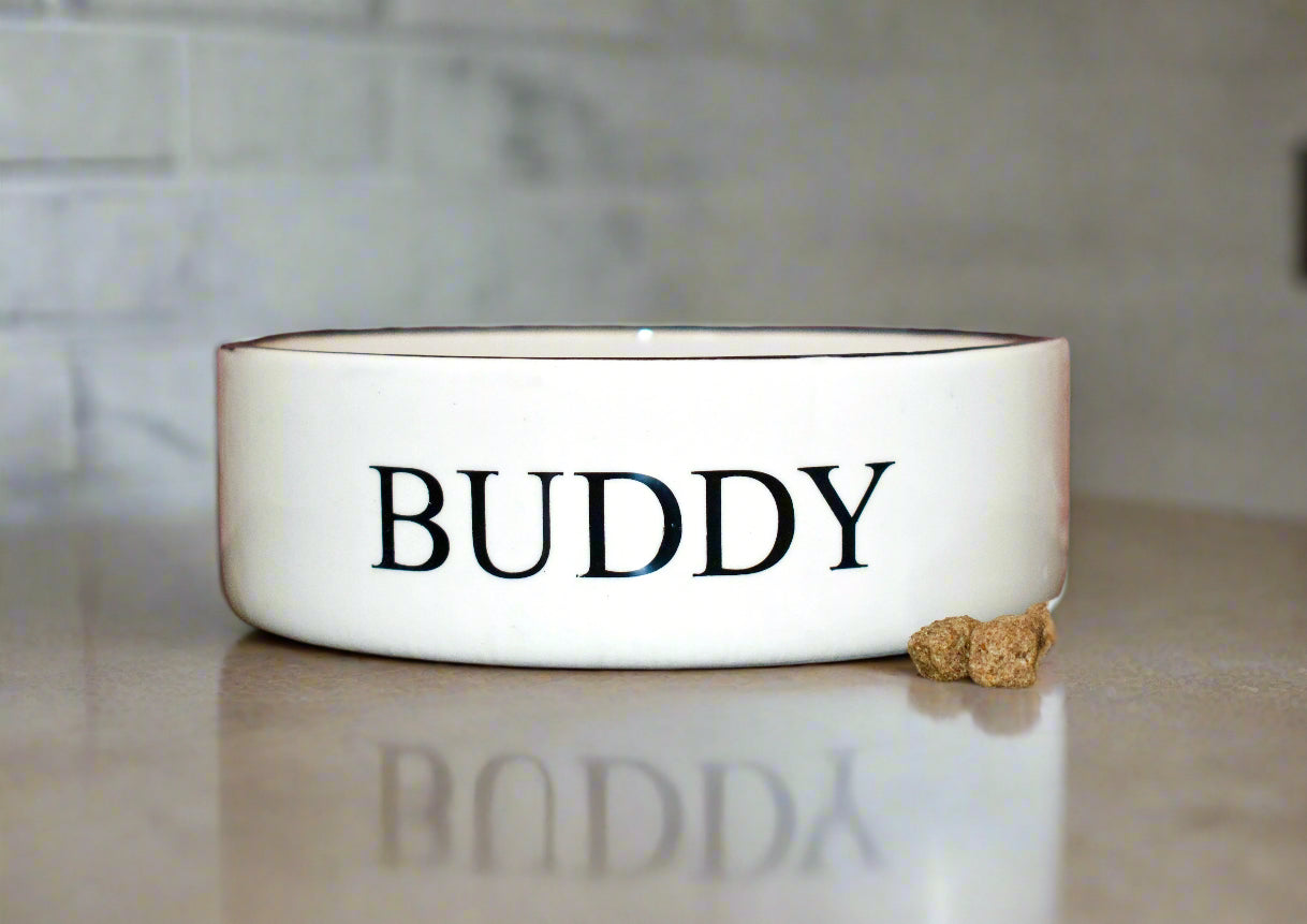 Personalised Straight Sided Classic Font bowl