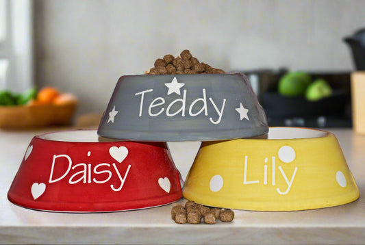 Personalised Slanted Polka Bowl