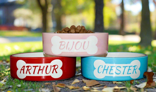 Personalised Straight Sided Bone Bowl