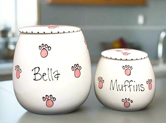 Personalised Treat Jar Whimsical Design