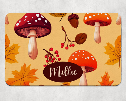 Personalised Pet Bowl Mat Halloween Design