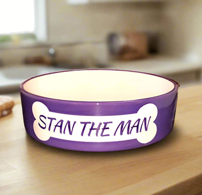 Personalised Straight Sided Bone Bowl