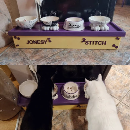Personalised Cat Leg Bowl Likeness Design