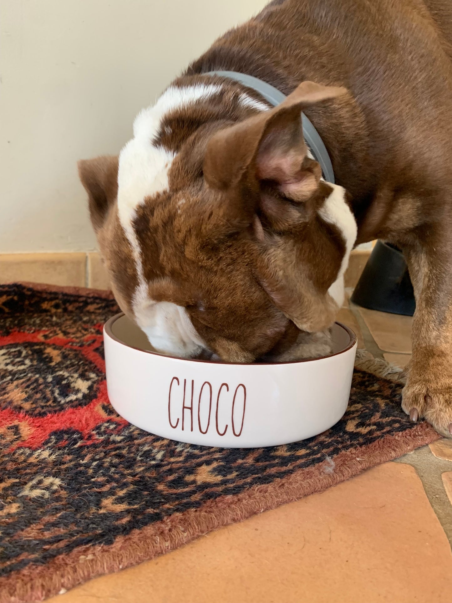 Personalised Straight Sided Skinny Font bowl
