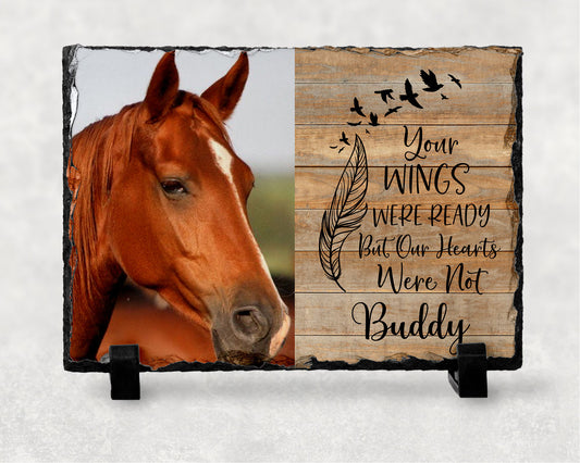 Personalised Horse Memorial Slate