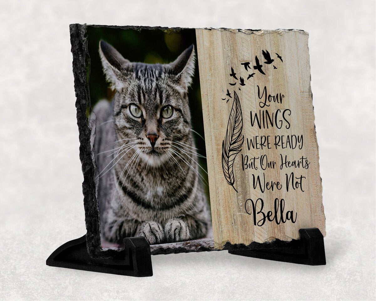 Personalised Cat Memorial Slate