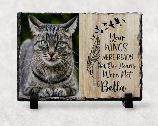 Personalised Cat Memorial Slate