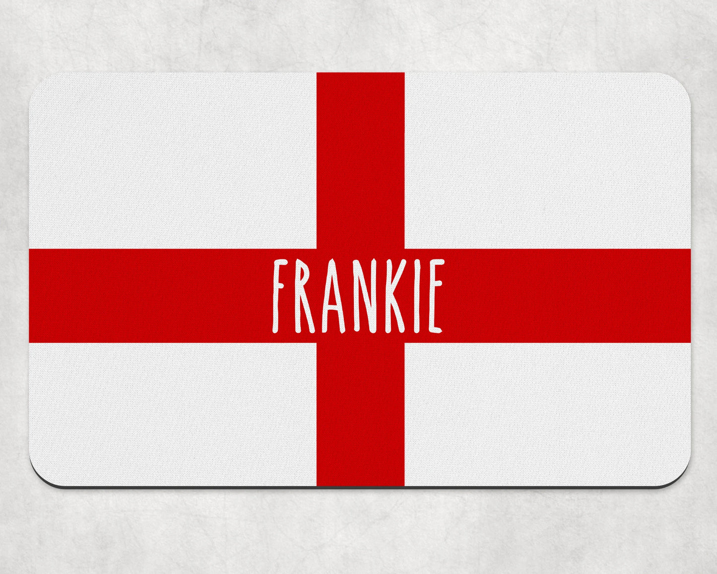 Personalised Pet Bowl Mat Flag Design