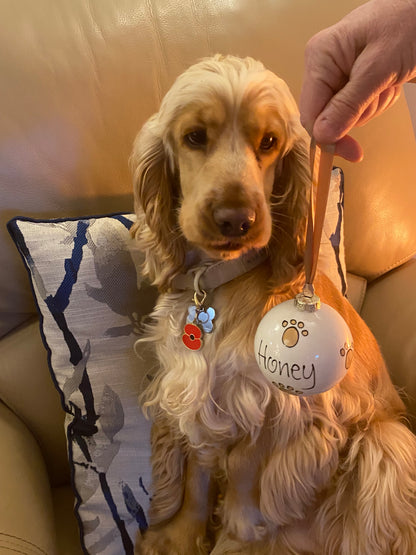 Personalised Ceramic Christmas Bauble