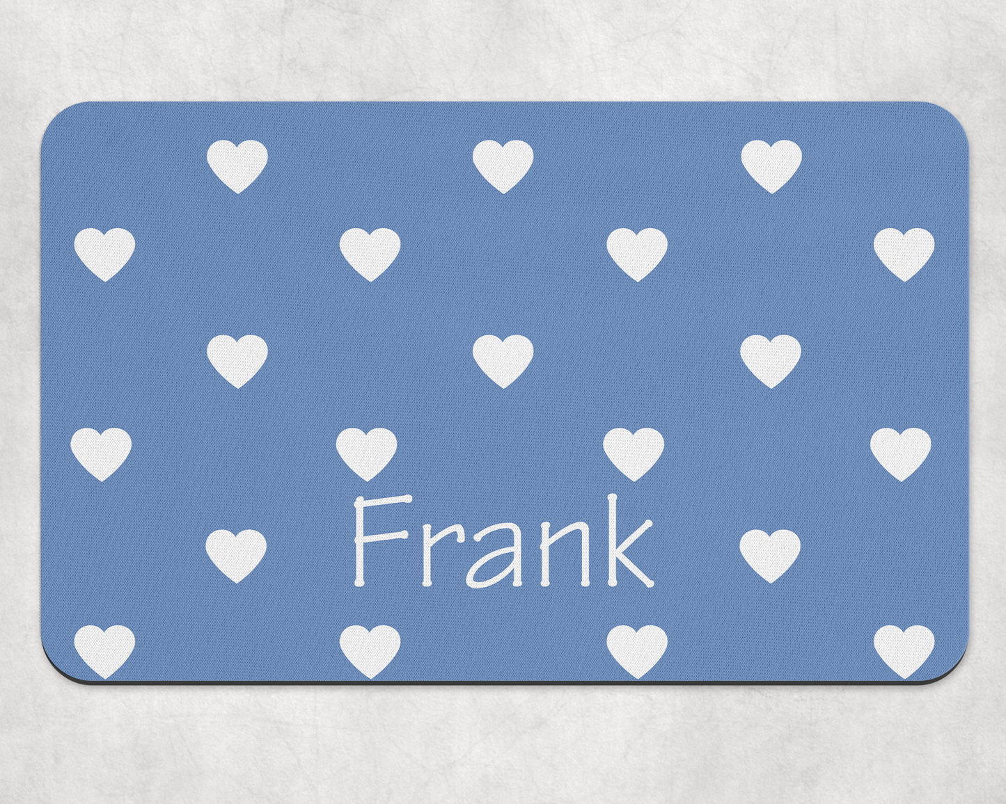 Personalised Pet Bowl Mat Love Pop Design