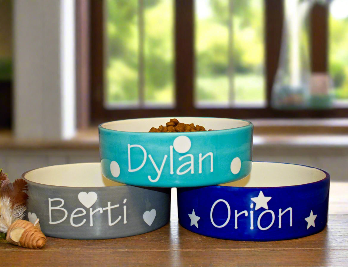 Personalised Straight Sided Polka Bowl