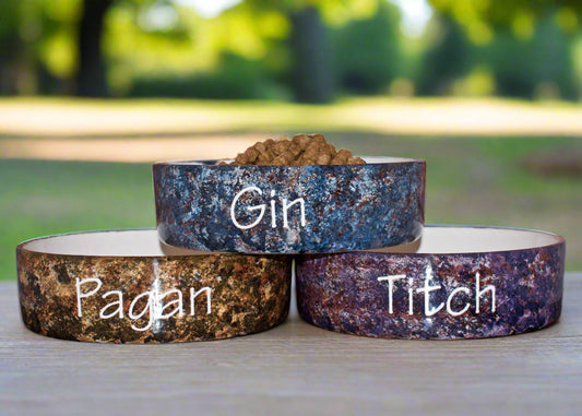 Personalised Straight Sided Granite Bowl