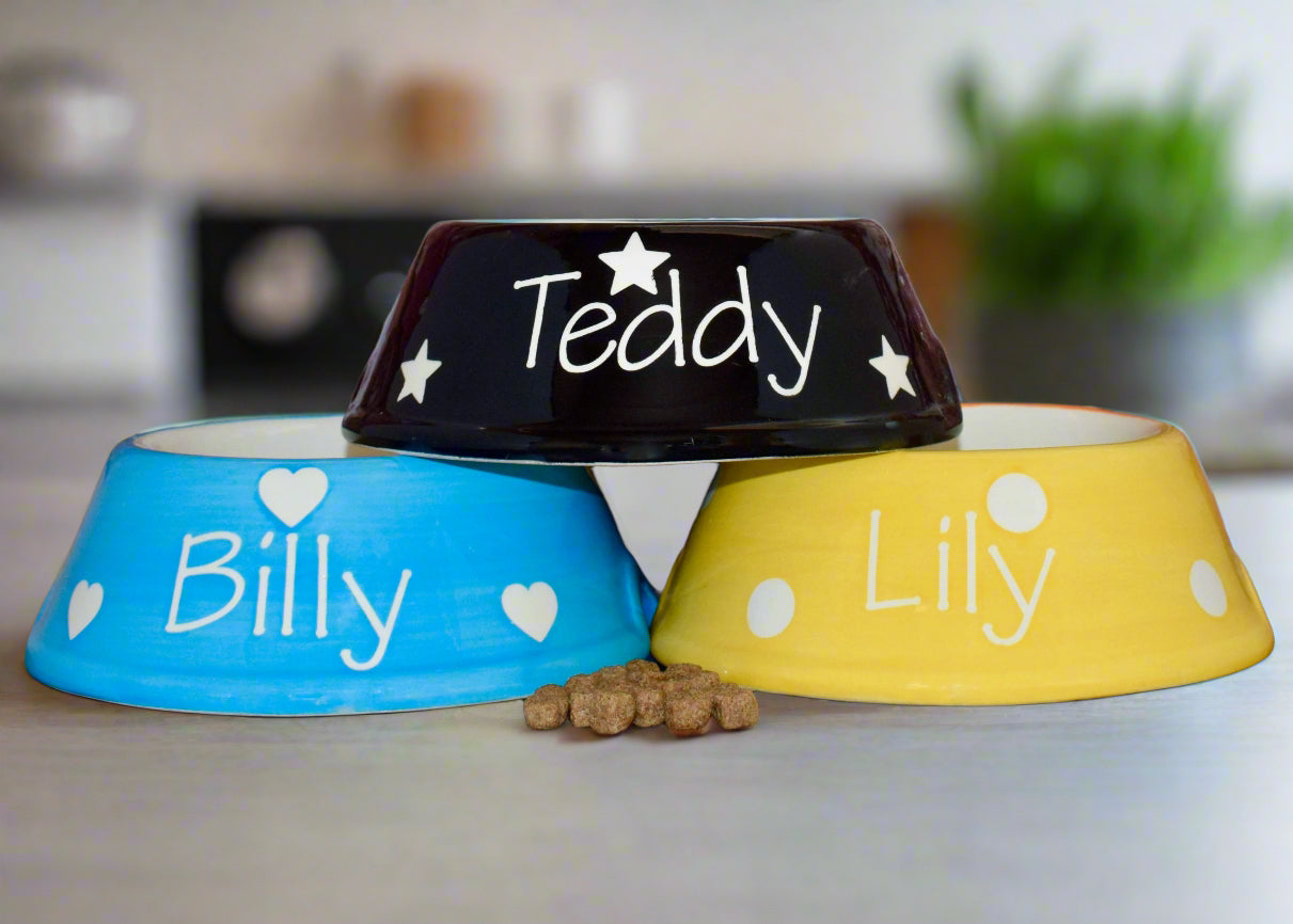Personalised Slanted Polka Bowl