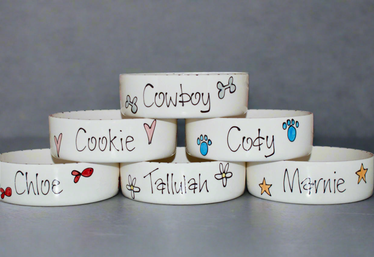 Personalised Straight sided Whimsical bowl