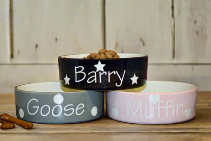 Personalised Straight Sided Polka Bowl