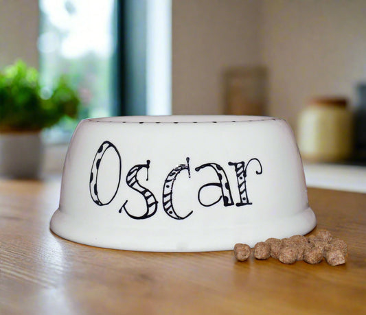 Personalised Slanted Doodle Bowl