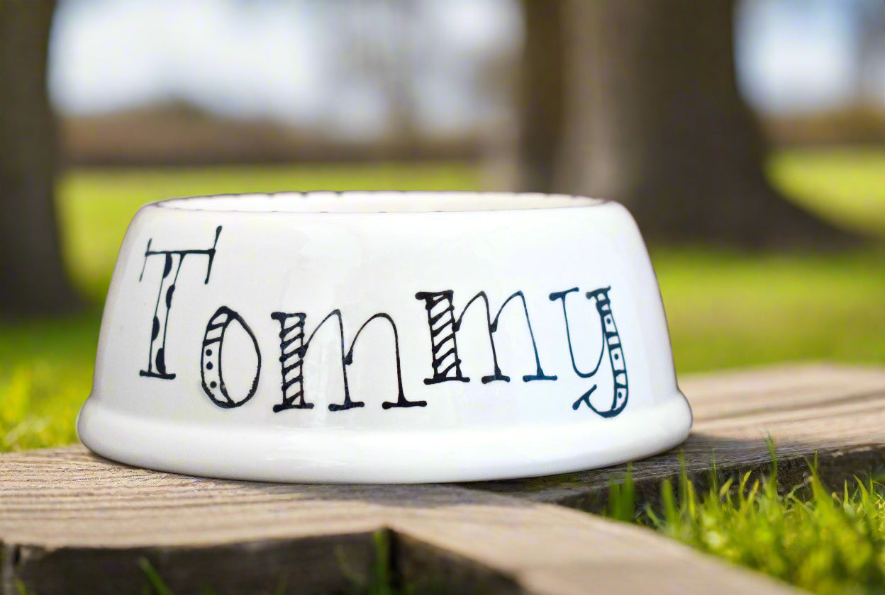 Personalised Slanted Doodle Bowl