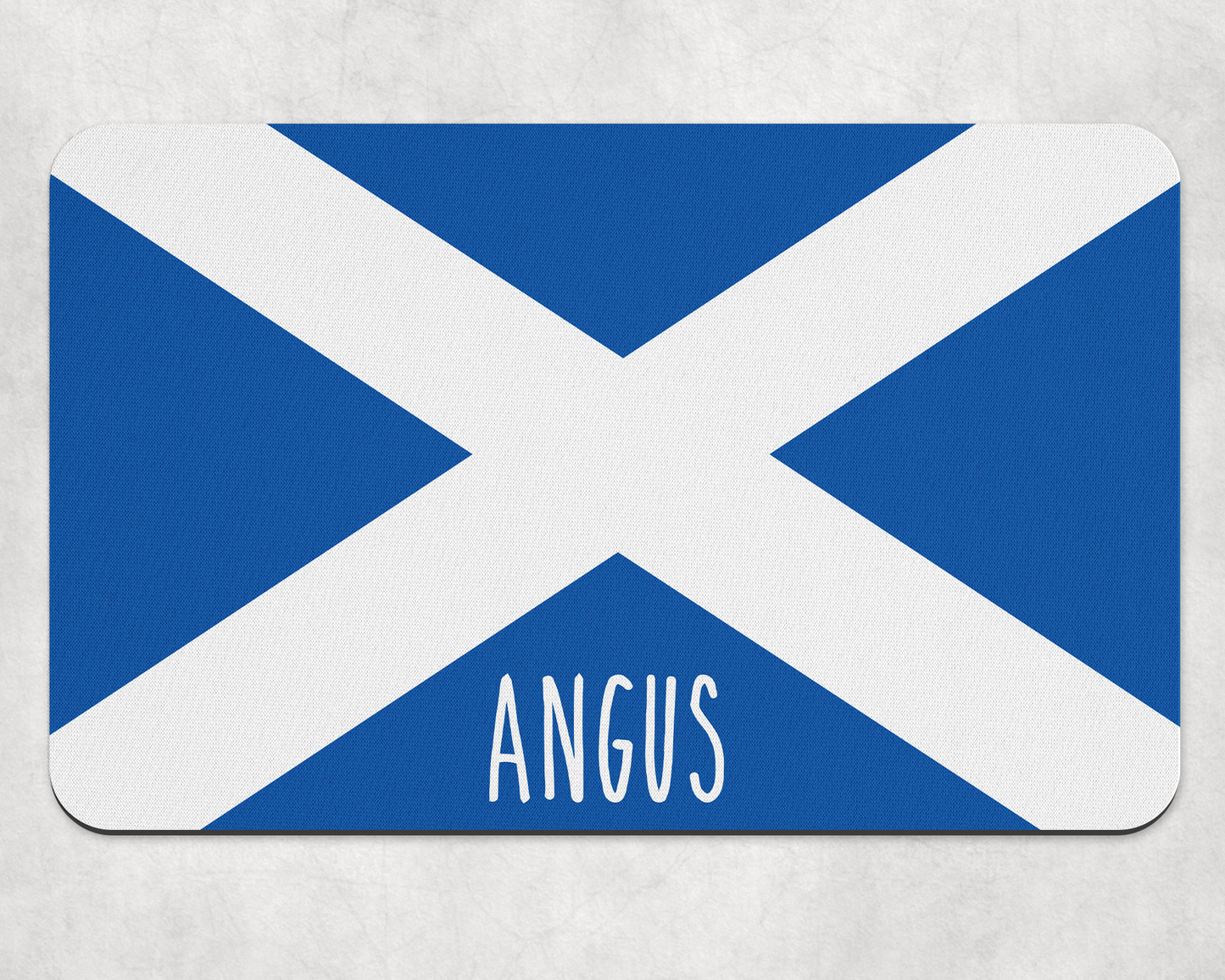 Personalised Pet Bowl Mat Flag Design