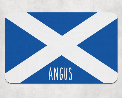Personalised Pet Bowl Mat Flag Design