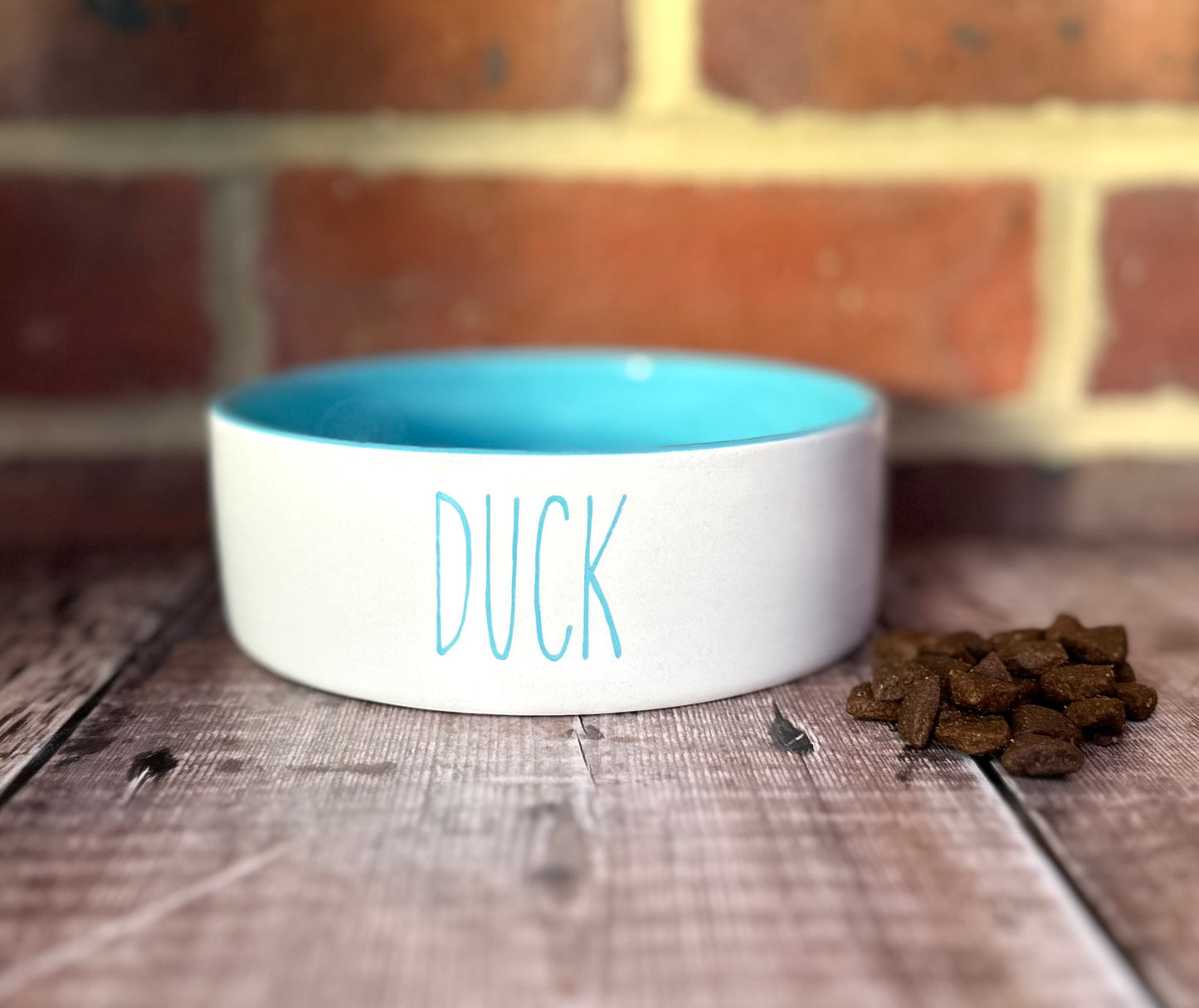 Personalised Straight Sided Monochrome Bowl Skinny Font