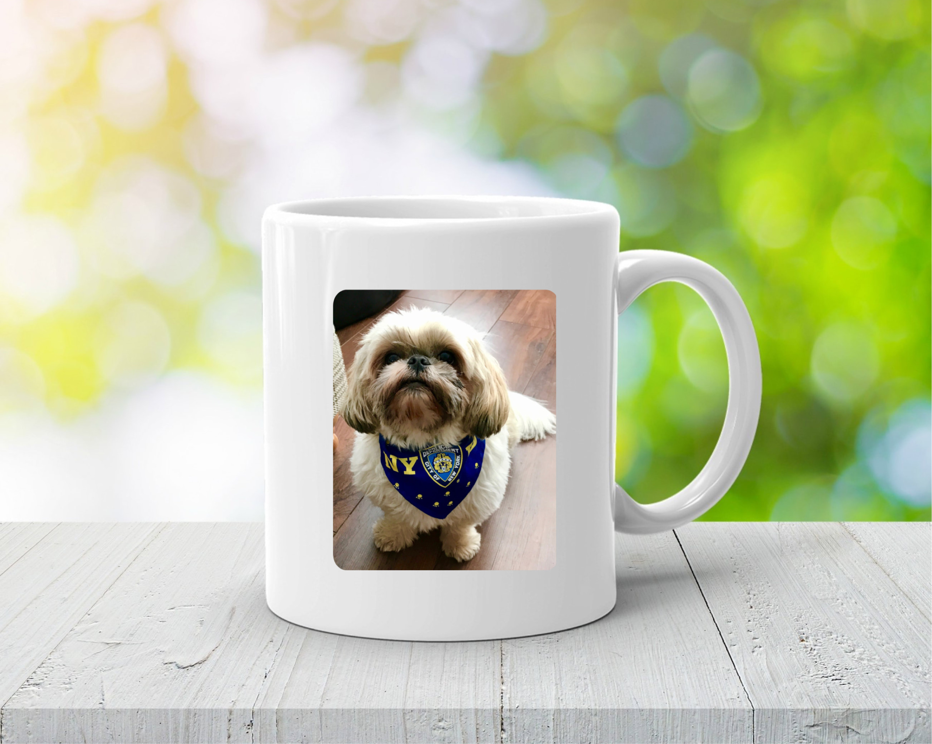 Personalised dog photo mug